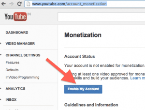how to use monetization on youtube