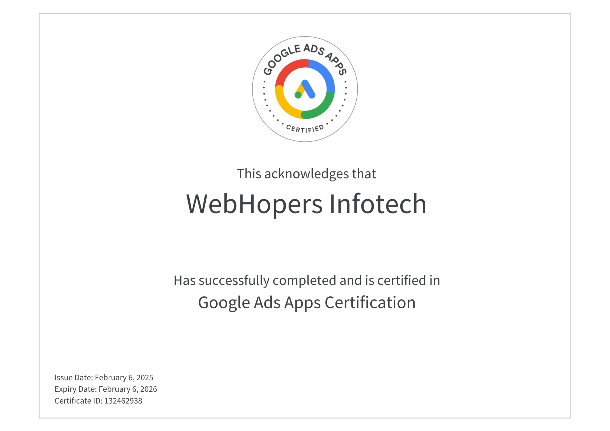 NSDC Certificates