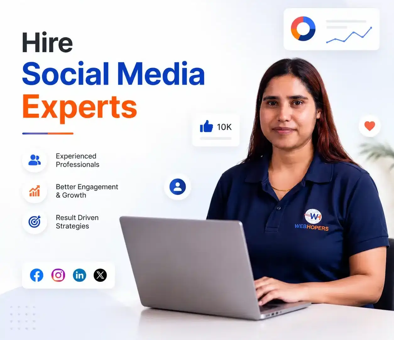 Hire Social Media Experts at WebHopers
