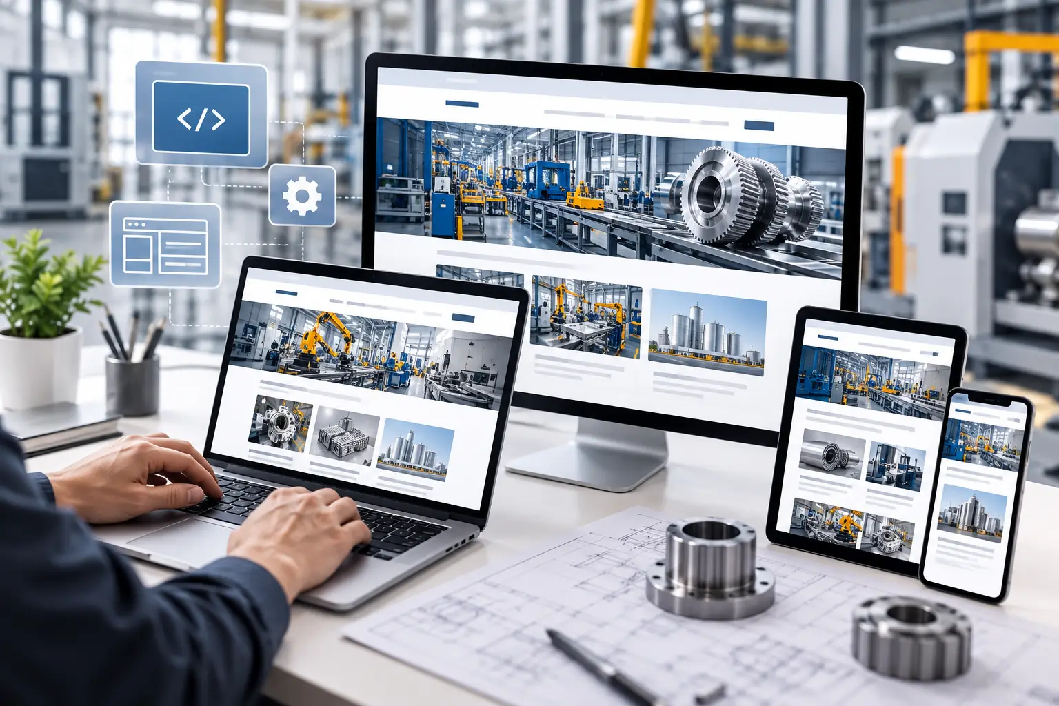 Manufacturing website design and development