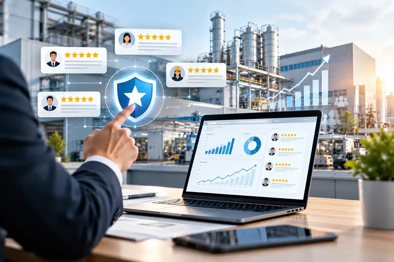 Online reputation managemet for manufacturer